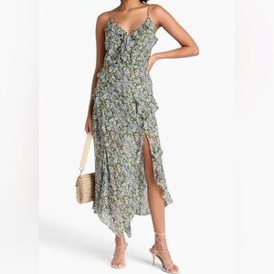 Veronica Beard Avenel Asymmetric Floral Maxi Dress
